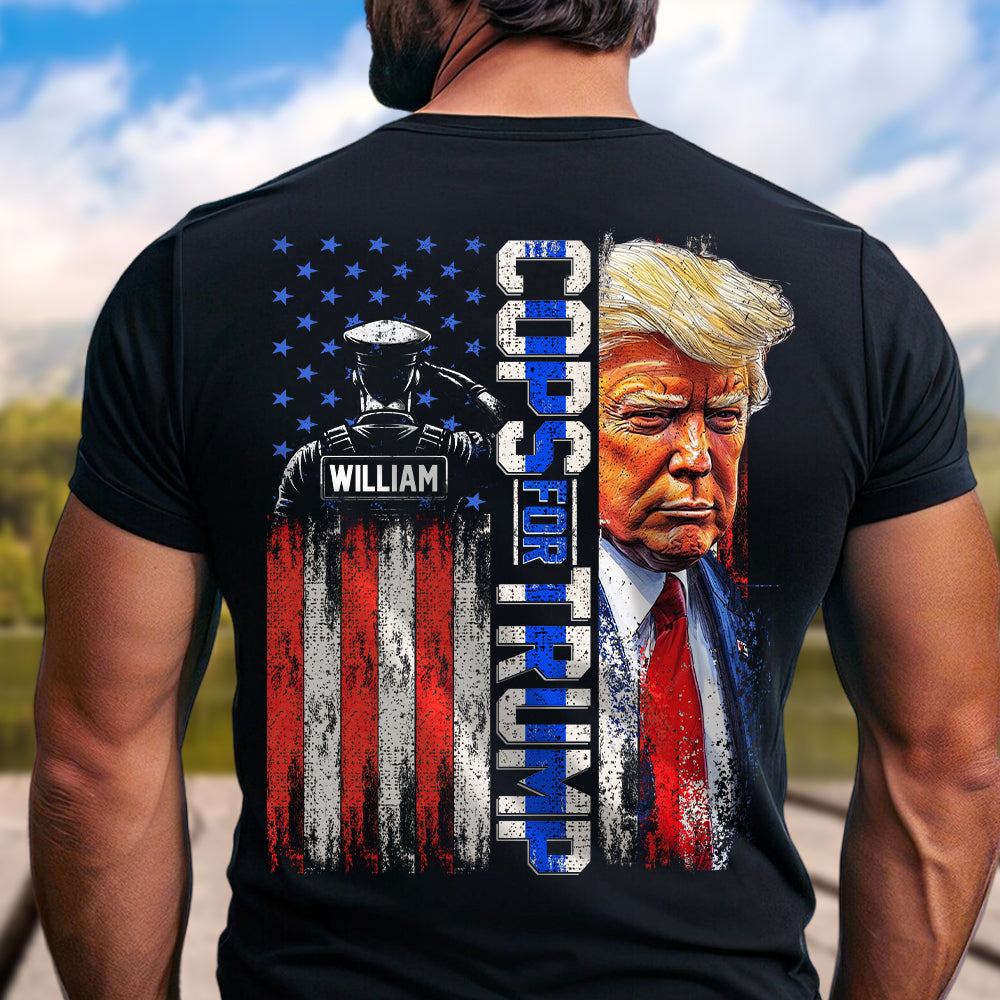 Cops For Trump Flag America Back & Front Shirt TH10 N369 63305