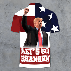 Let's Go Brandon Trump 3D Polo Shirt DM01 62521