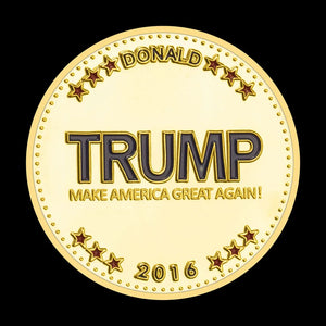 45th President of The United States Donald Trump Collectible Golden Plated Souvenir Coin Keep America Great Commemorative Coin