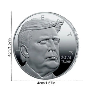 2024 President Donald Trump Silver Plated EAGLE Commemorative Coin Donald Trump Of US President Coin