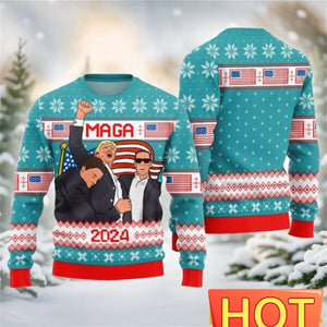 Funny Donald Trump 3D Printed Sweater Man Women Trump Ugly Christmas Sweatshirts Men Clothing Pullovers Sweatshirt New Kids Top