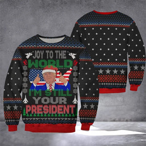 Women Man Ugly Christmas Sweater Funny Cute Trump 3D Printed Sweatshirts Men Support Trump Christmas Gift Sweater Coat Cheap Top