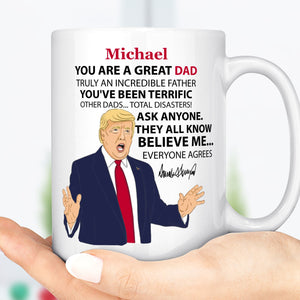 Trump 2024 Father's Day Mug Personalized Family Mug Gift For Dad - GOP 63537