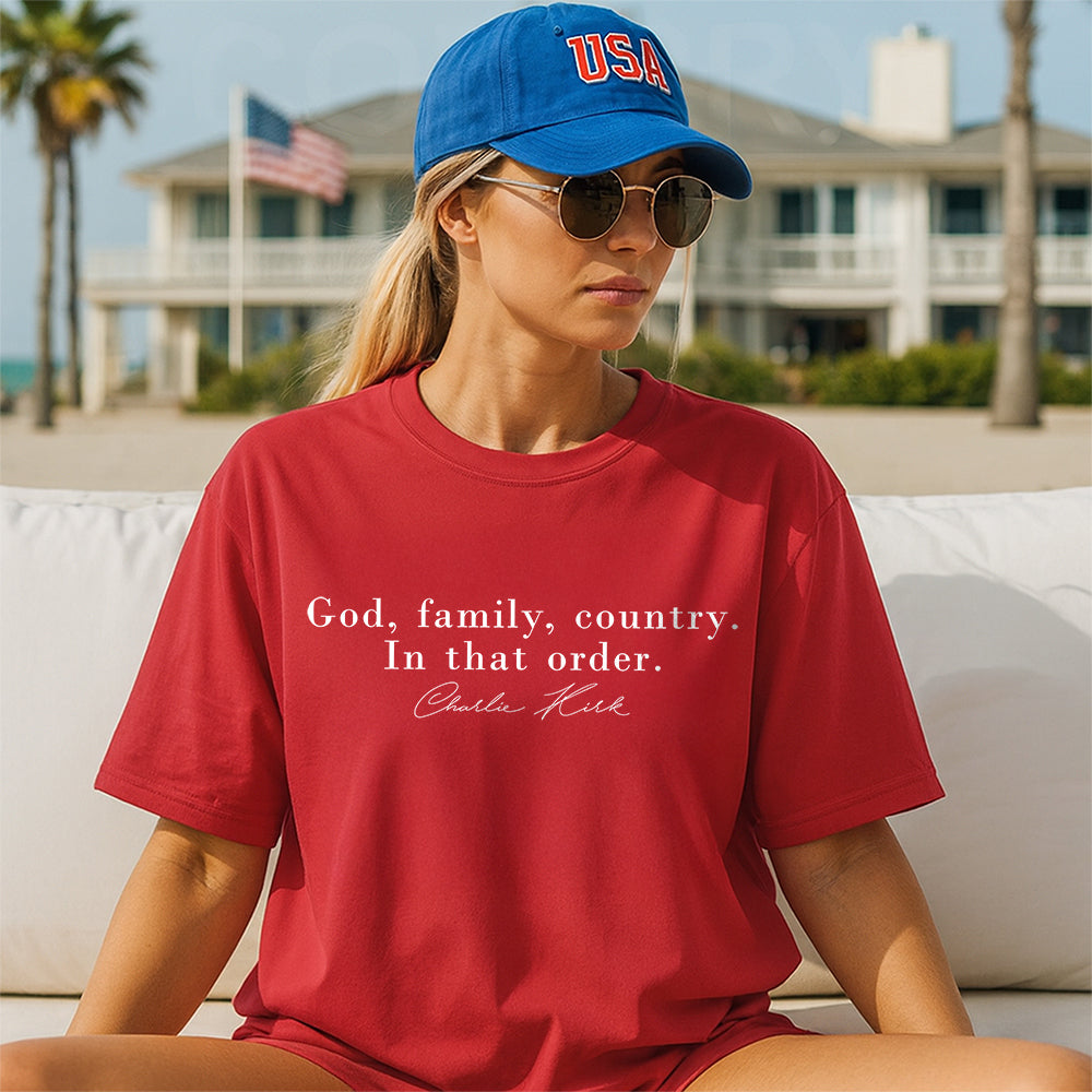 God, Family, Country Charlie Kirk Shirt TH10 64563