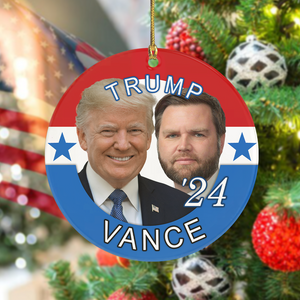 Trump Vance 24 Ceramic Ornament, Christmas Gift Idea DM01 63257