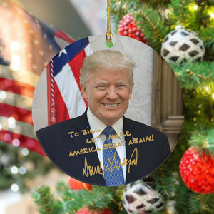 President Trump Acrylic Ornament Christmas & Halloween Decor - Perfect Holiday Gift Idea HA75 63596