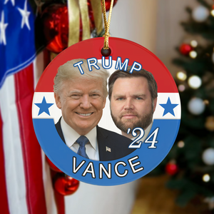 Trump Vance 24 Ceramic Ornament, Christmas Gift Idea DM01 63257