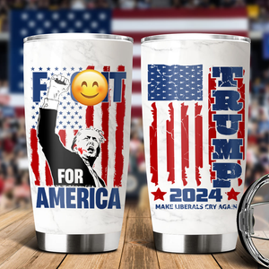 Trump 2024 Trump F**ht For America Fat Tumbler HA75 63288