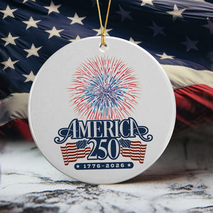 America 250 Firework Ceramic Ornament TH10 894649
