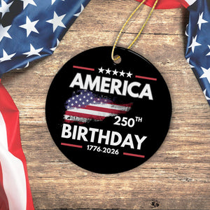 America 250th Birthday 250 Years of Freedom Ceramic Ornaments CH07 899230