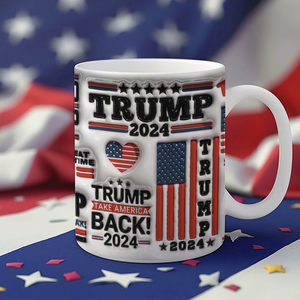 Donald Trump Keep America Great Conservative Lets Go Brandon Patriot 3D Inflated Effect Printed Mug HO82 65412