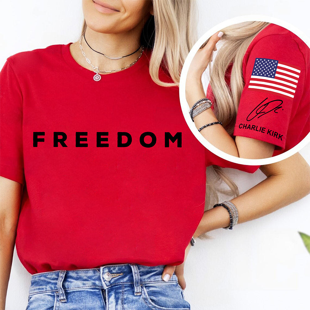 Charlie Kirk Freedom Signature Shirt TH10 64527