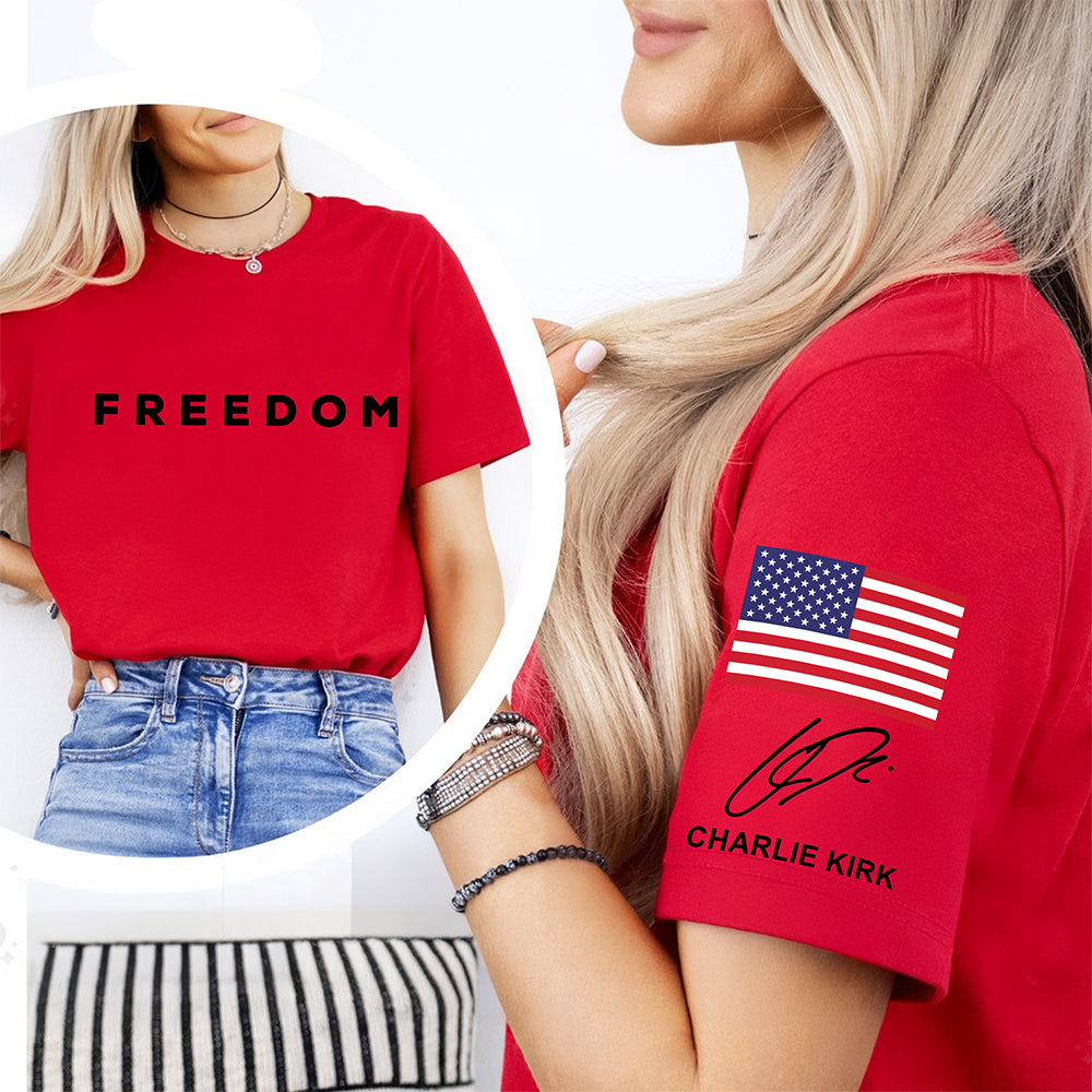 Charlie Kirk Freedom Signature Shirt TH10 64527