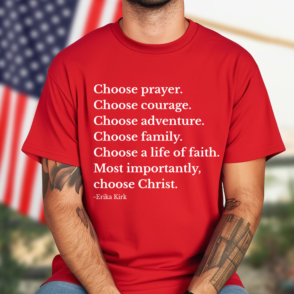 Charlie Kirk Choose A Life Of Faith Shirt TH10 64559