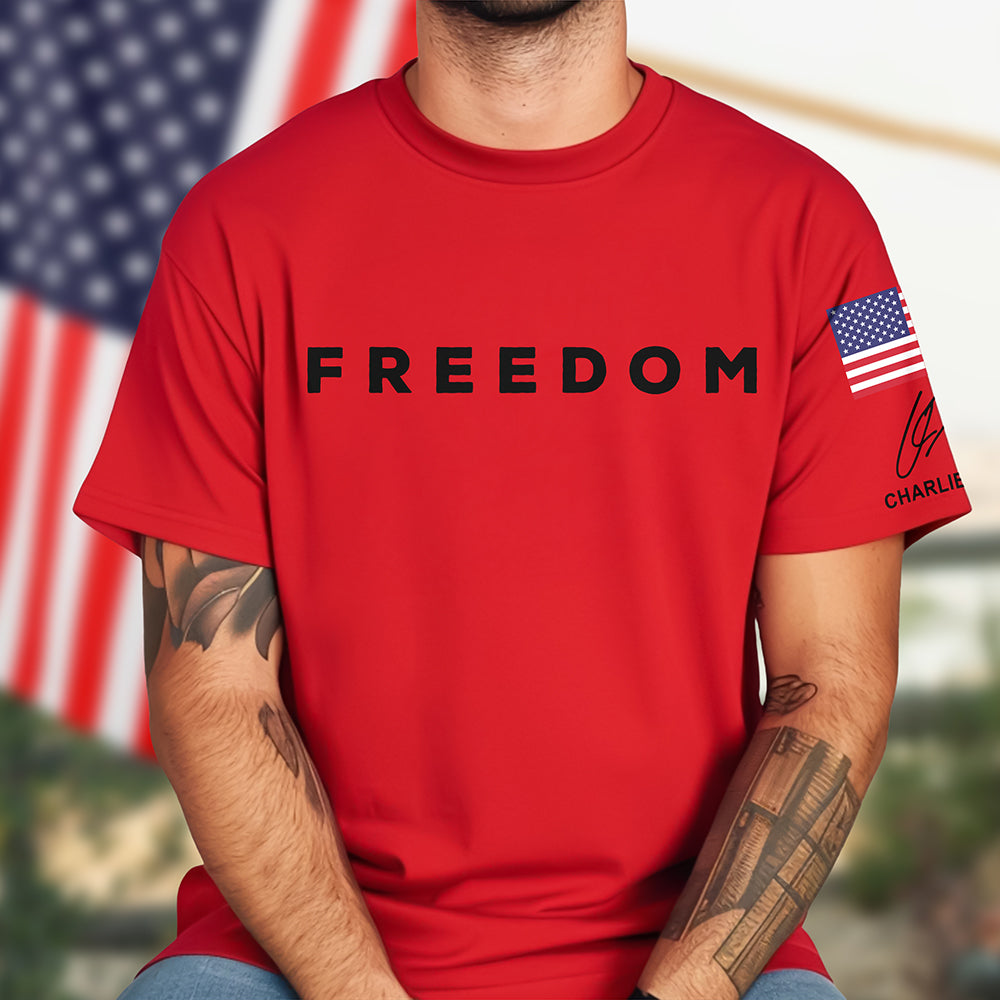 Charlie Kirk Freedom Signature Shirt TH10 64527