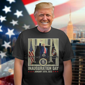 President Donald Trump Inauguration Day 2025 Memorabilia  Dark Shirt HO82 65642