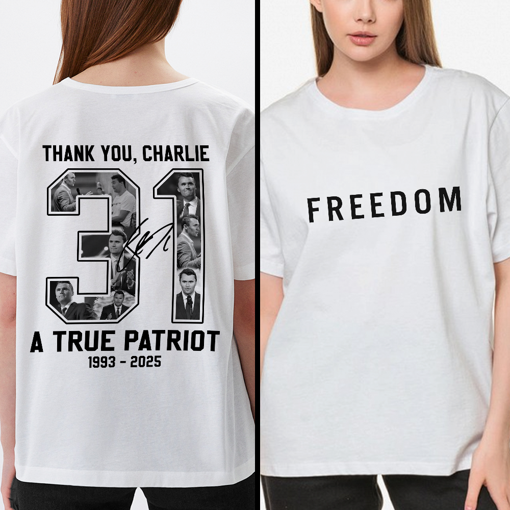 Freedom - Rest In Peace Charlie Kirk Back and Front Bright Shirt CH07 67732