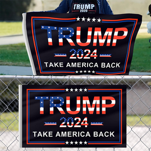 Double-Sided Trump 2024 Flag - Take America Back T368 111040424