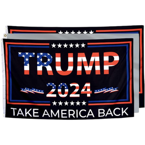 Double-Sided Trump 2024 Flag - Take America Back T368 111040424