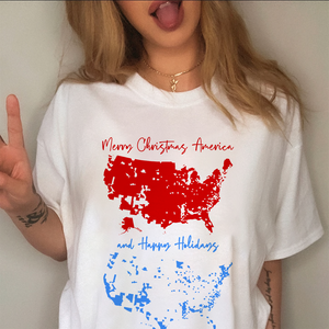 Merry Christmas To America, And Happy Holidays Bright Shirt HA75 63986