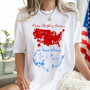 Merry Christmas To America, And Happy Holidays Bright Shirt HA75 63986