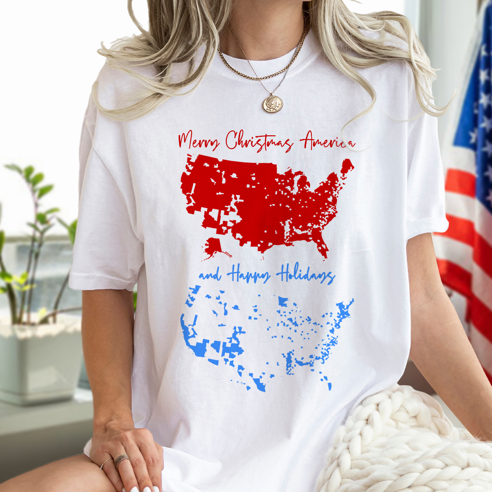 Merry Christmas To America, And Happy Holidays Bright Shirt HA75 63986