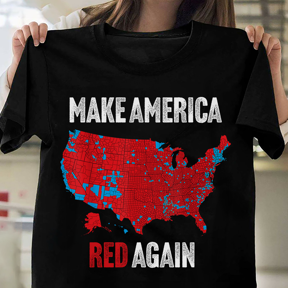 Make America Red Again Dark Shirt Gift for Trump Lovers HA75 67082