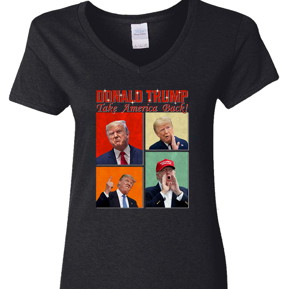 Custom Photo Donal Trump Take America Back Dark Shirt TA29 62523