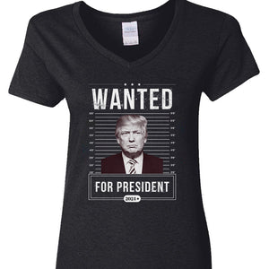 Wanted For President Trump 2024 Shirt K228 62429