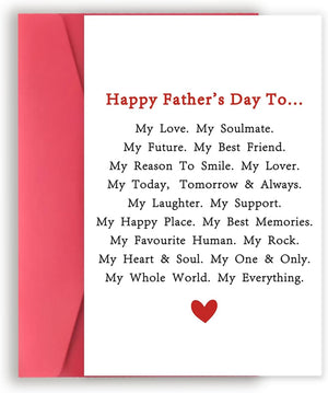 Perfect Father-Daughter Relationship Card for Father, Funny Father’S Day Gift for Dad, Happy Birthday Card from Daughter, Unique Bday Gift Idea for Stepdad