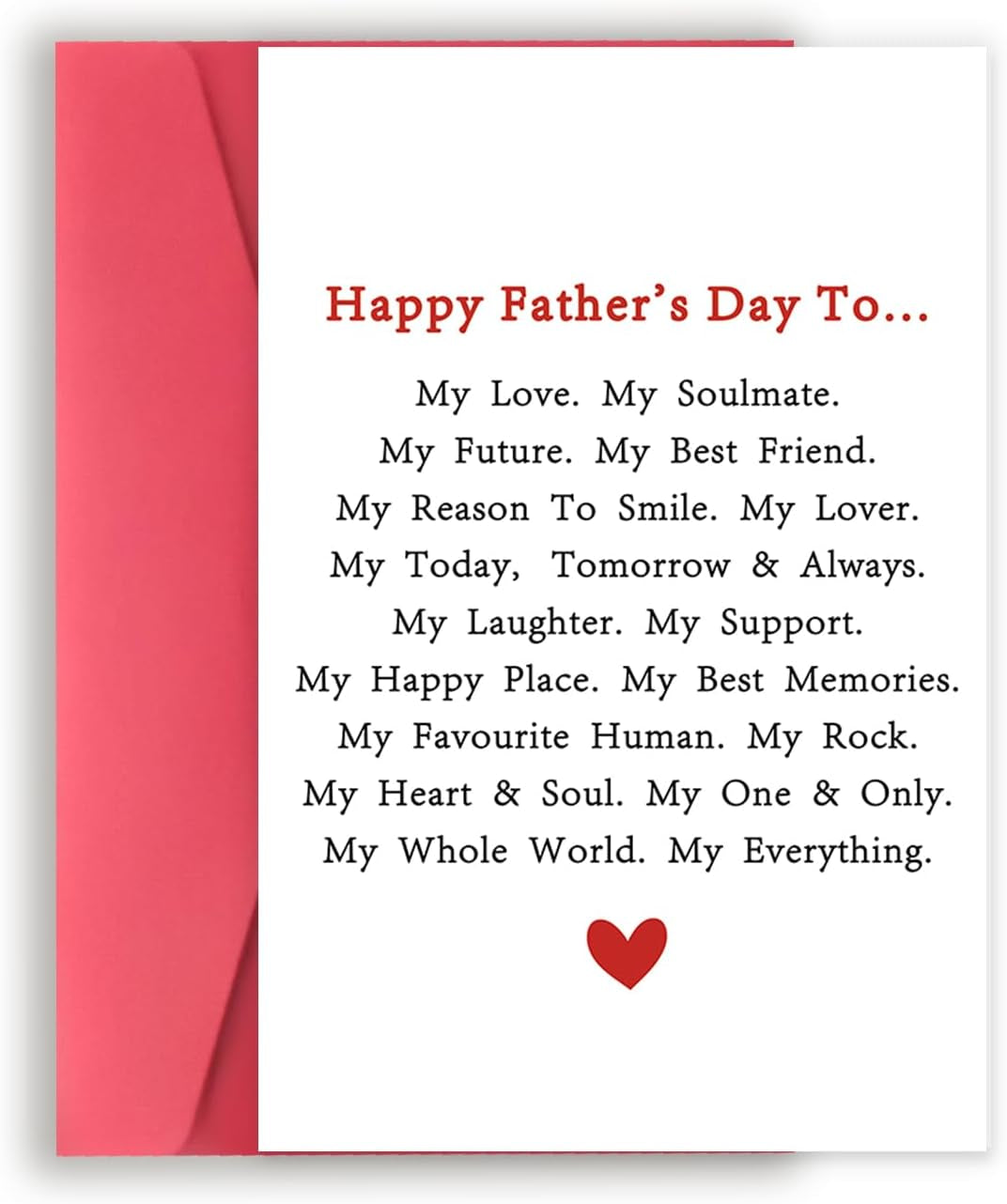 Perfect Father-Daughter Relationship Card for Father, Funny Father’S Day Gift for Dad, Happy Birthday Card from Daughter, Unique Bday Gift Idea for Stepdad