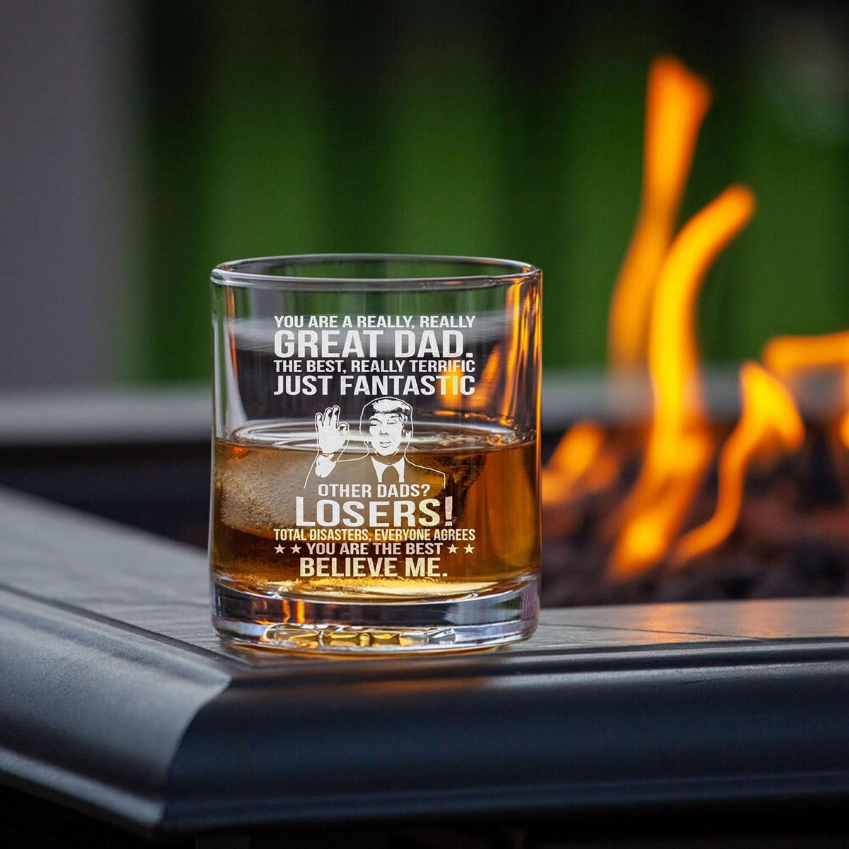 Father'S Day Gifts for Dad from Daughter, Son - Dad Gifts - Birthday Gifts for Dad - Dad Birthday Gift Ideas - Cool Gifts for Dad - Present for Dad 10Oz Whiskey Rock Glass