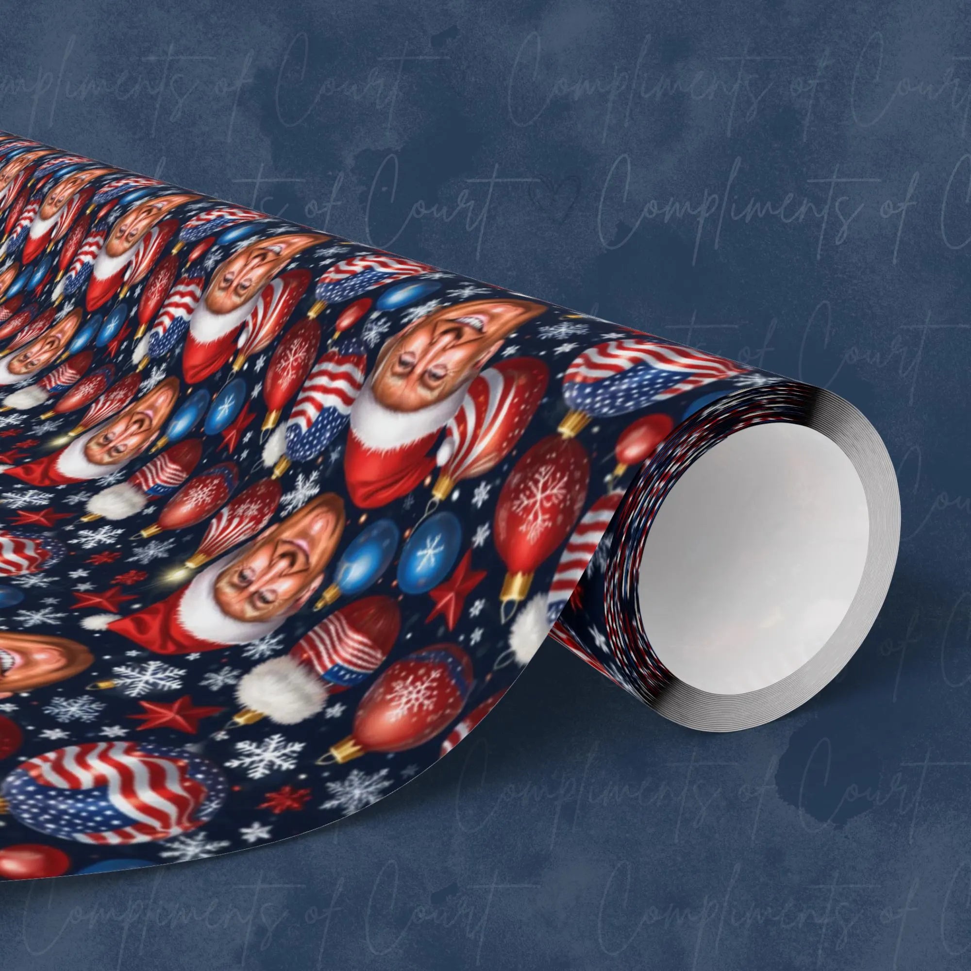 MAGA Donald Trump Design Christmas Wrapping Papers, Holiday Gift Wrap, Trump, Festive Gift Wrap, Political Wrapping Paper, Trump Christmas