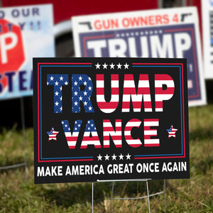 Trump Vance 2024 Make America Great Again Yard Sign HA75 63236