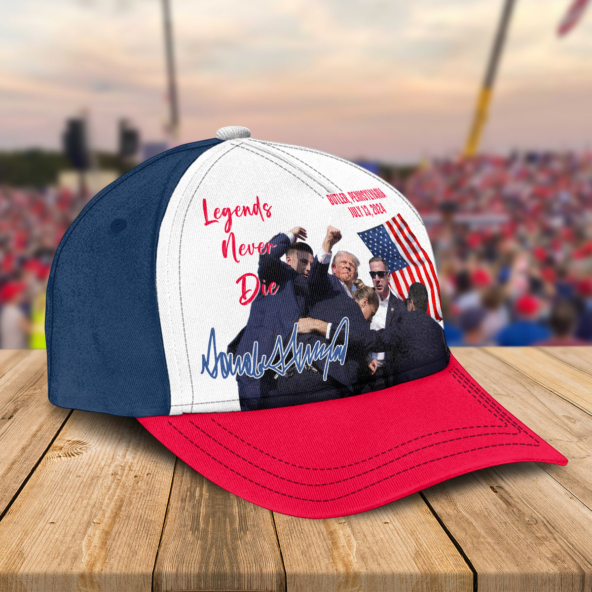Donald Trump 2024 Legends Never D** Classic Cap HO82 63096