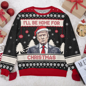 Trump I'll Be Back Christmas Ugly Sweater HA75 63715