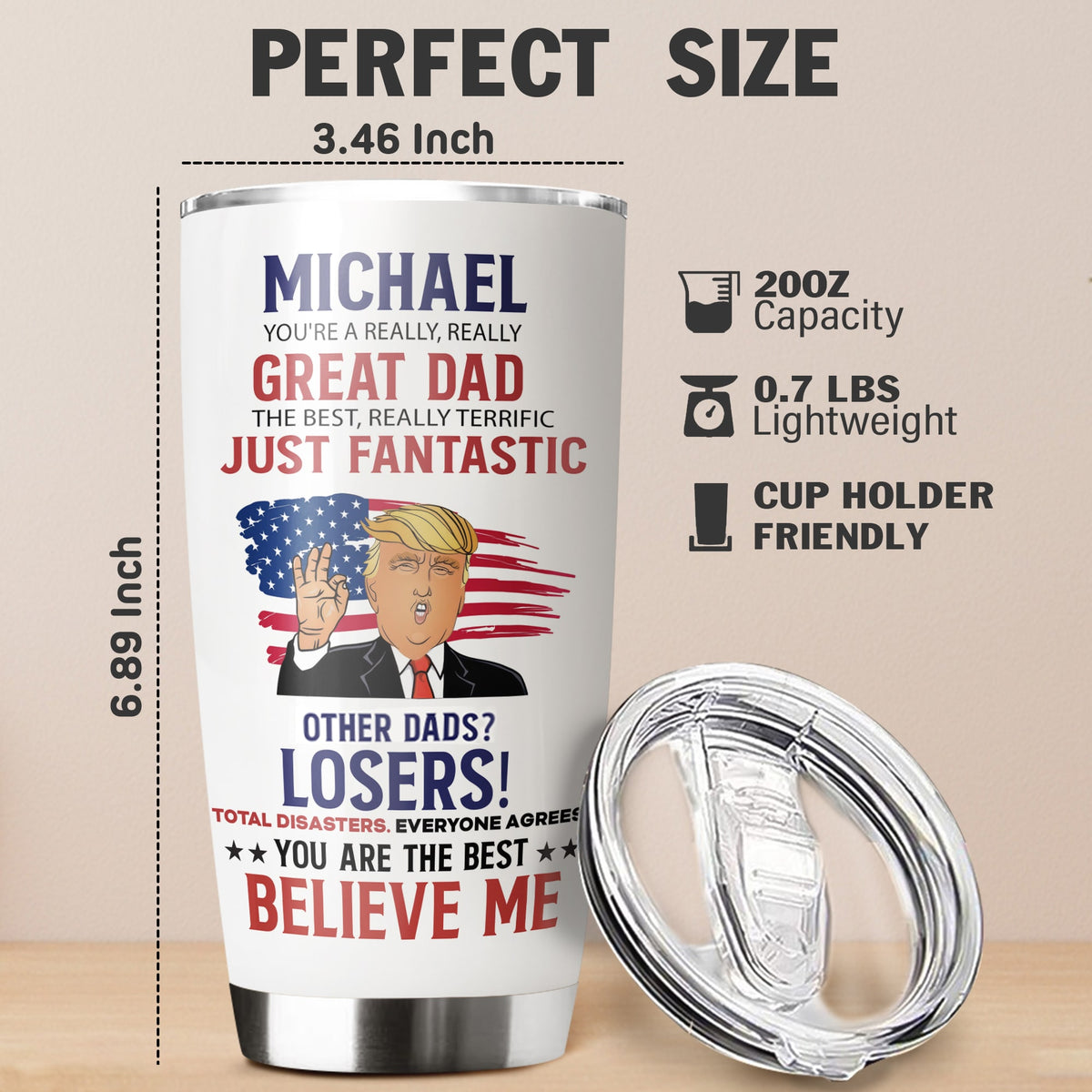 Personalized You're A Really Really Great Trump Mom For Mother's Day Fat Tumbler LM32 65323