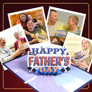 Fathers Day Card Lights & Music Pop Up, Plays 'All Star' Song, Happy Fathers Day Card from Daughter, Father'S Day Cards for Husband, Fathers Day Card from Son, Fathers Day Cards, 1 Best Dad Ever Card