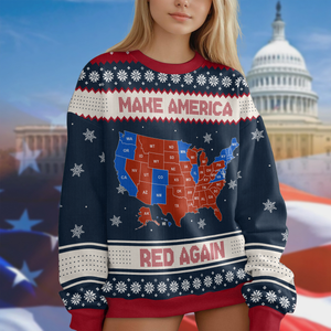 Trump Make America Red Again Ugly Sweater HA75 63868