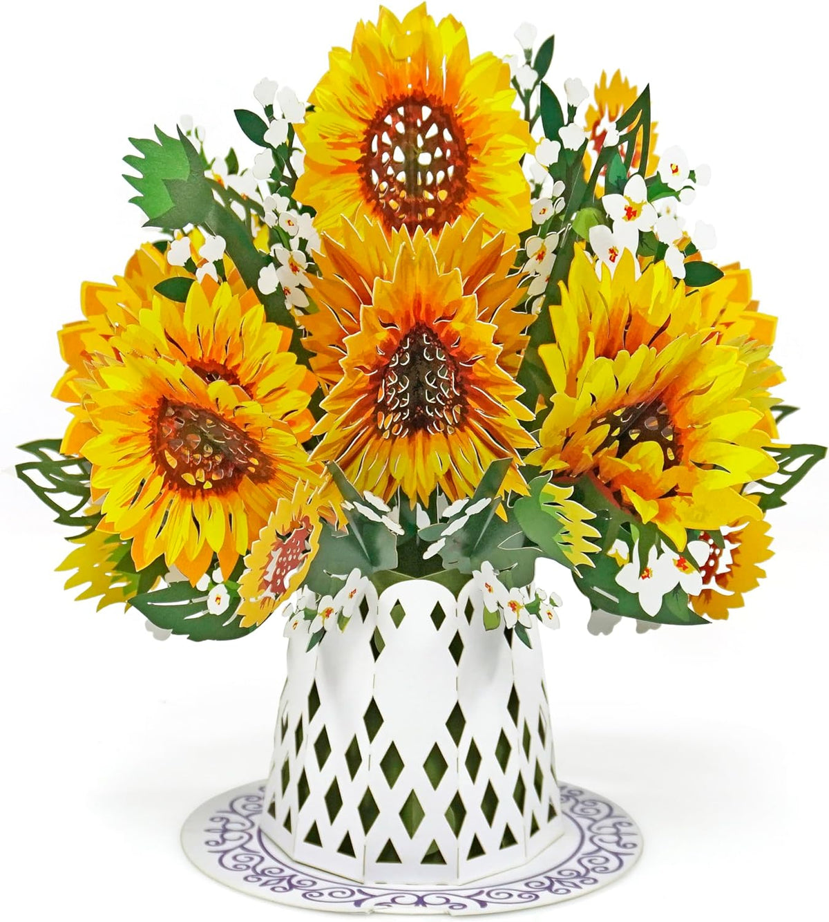 CUTPOPUP Hummingbird Birthday Card Pop Up, Mothers Day, Fathers Day, 3D Popup Greeting Card, Birthday Card for Women (Hummingbird Sunflower)