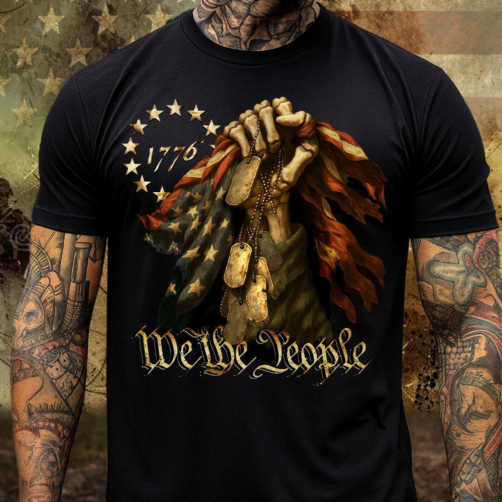 We The People - Bone Hand Dark Shirt HO82 894860