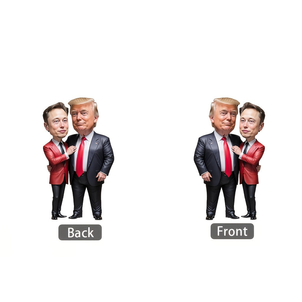 Trump & Musk Acrylic Hanging Ornaments, Collectible Decor for Christmas HA75 64026