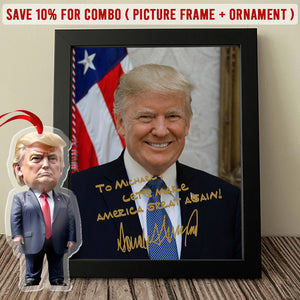 President Donald Trump Photo Picture Frame TH10 62957