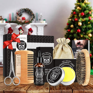 Gifts for Dad, Beard Kit Gifts Set W/Beard Oil, Beard Blam, Beard Brush, Beard Comb, Anniversary &Birthday Gifts for Him, Unique Gifts for Men Husband, Boyfriend, Dad, Daddy, Father'S Day Gifts