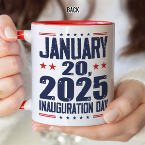 Guess Who's back Funny Trump President 47th Inauguration Day 2025 Accent Mug CH07 67232