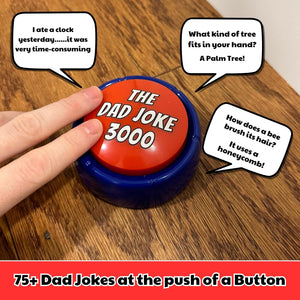 Gifts for Dad and Fathers - Features 75+ Extra Funny Dad Jokes at the Push of a Button - Dad Gifts from Daughter, Dad Birthday Gift, White Elephant Gifts, Gifts for Men