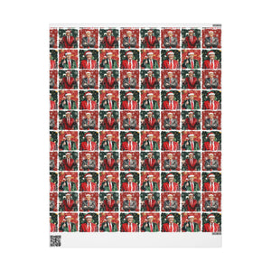 Jolly Trump Portrait | Trump Wrapping Paper | Christmas |