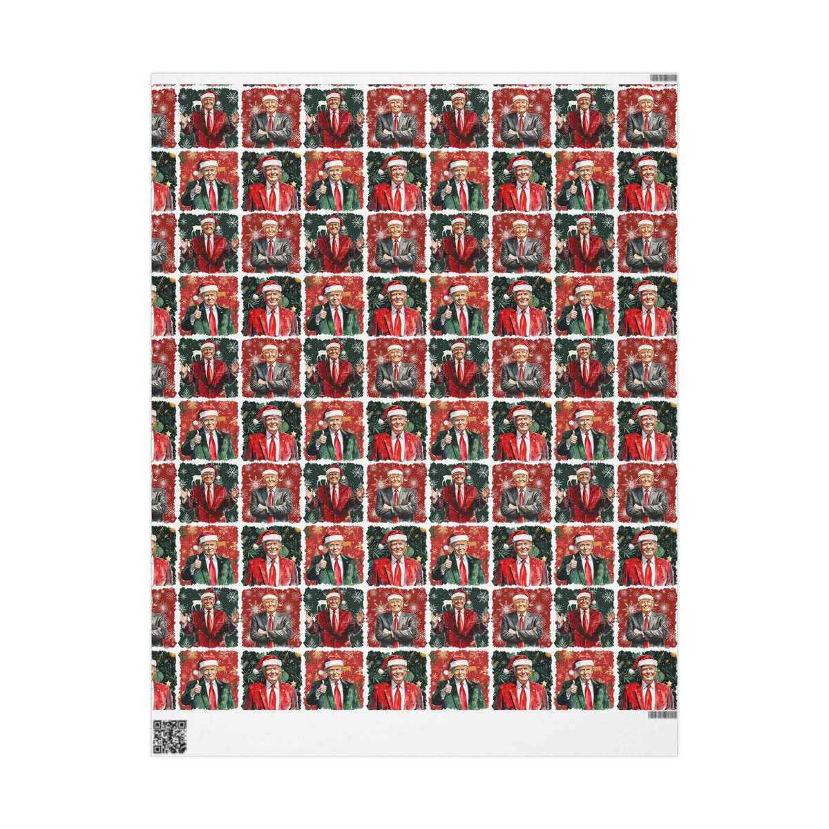 Jolly Trump Portrait | Trump Wrapping Paper | Christmas |