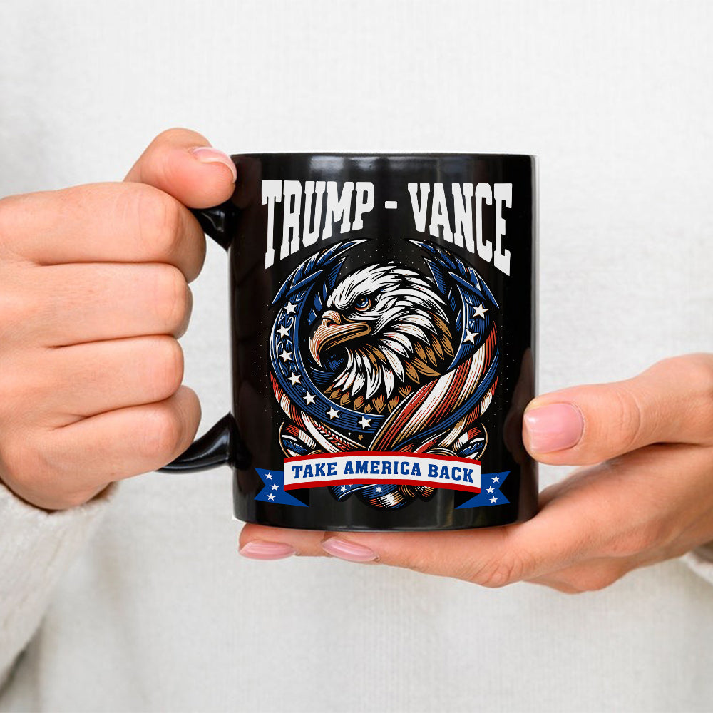 Trump Vance 2024 Take America Back Black Mug HA75 63440