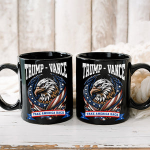 Trump Vance 2024 Take America Back Black Mug HA75 63440